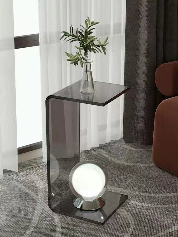 SkandiShop Nordic Transparent Sidetable